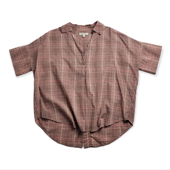 Madewell Pink Courier Button-back Shirt In Hartley Plaid - Picture 3 of 10